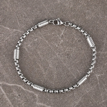 Pulseira Elara · Pulseira de corrente com elos geométricos