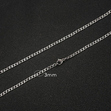 Zenith Necklace · Silver stainless steel chain necklace