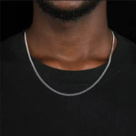 Zenith Necklace · Silver stainless steel chain necklace
