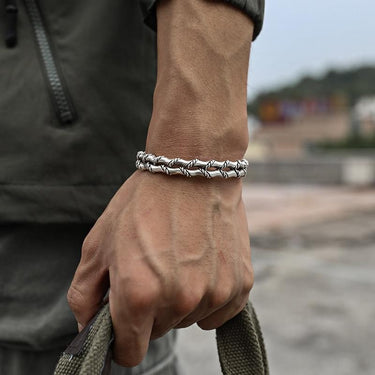 Pulseira Rigel · Pulseira de bambu de liga dupla camada