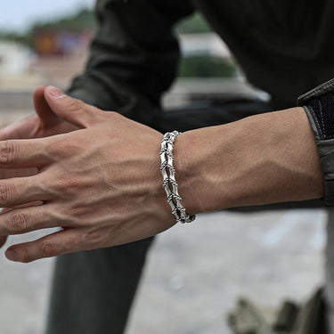 Pulseira Rigel · Pulseira de bambu de liga dupla camada