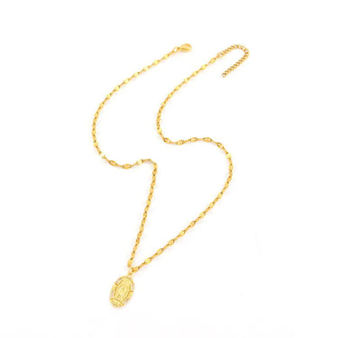 Virelia Necklace · Chain necklace with Virgin Mary charm