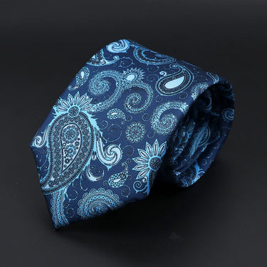 Biarritz · corbata con estampado paisley azul - Barlovento de Biar