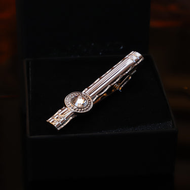 Búho · pasador de corbata con gran diamante simulado - Barlovento de Biar