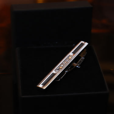 Cálao · pasador de corbata negro con diamantes simulados - Barlovento de Biar