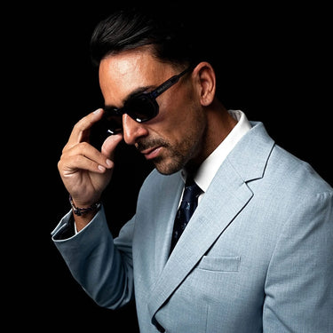 Cofete · Deep blue sunglasses with black UV400 lenses