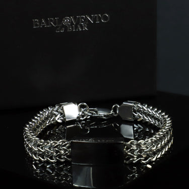 Pulseira Kula · Pulseira entrançada em aço inoxidável