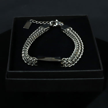 Pulseira Kula · Pulseira entrançada em aço inoxidável