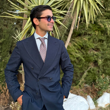 Como · corbata estilo italiano naranja