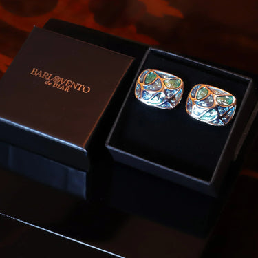 Conjunto de corbata y gemelos con estampado de cachemira - Barlovento de Biar