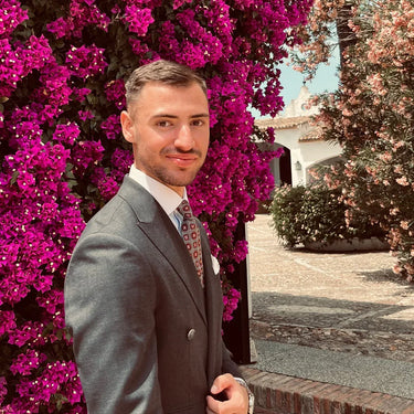 Conjunto de regalo de corbata y gemelos estilo italiano - Barlovento de Biar