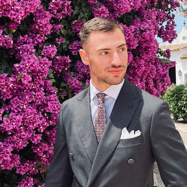 Conjunto de regalo de corbata y gemelos estilo italiano - Barlovento de Biar