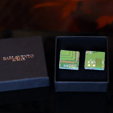 Conjunto de regalo de corbata y gemelos para nerds - Barlovento de Biar