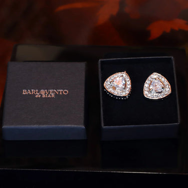 Corbata Varenna con gemelos de diamantes simulados - Barlovento de Biar