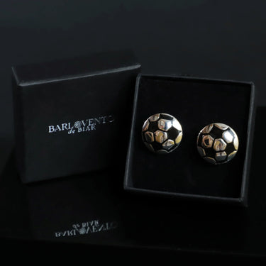 Fútbol · gemelos con forma de balón de fútbol