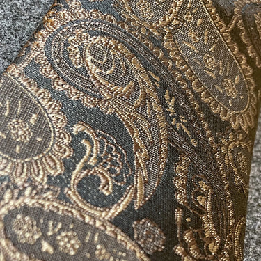 Limousin · corbata con estampado paisley marrón