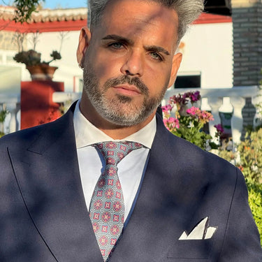 Matera · corbata estilo italiano roja