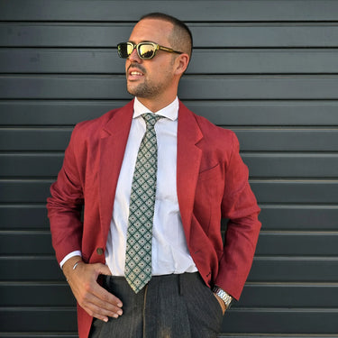 Nocera · corbata estilo italiano verde