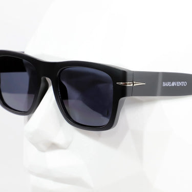 Ondarreta · gafas de sol cuadradas negras con protección UV400 y ribete metálico - Barlovento de Biar