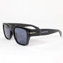 Ondarreta · gafas de sol cuadradas negras con protección UV400 y ribete metálico - Barlovento de Biar