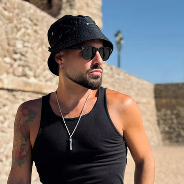 Patacona · round black sunglasses