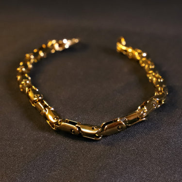 Pulseira Alcoris Gold · Pulseira de elos banhada a ouro 18k