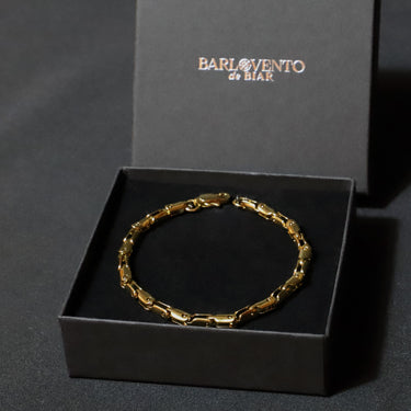Pulseira Alcoris Gold · Pulseira de elos banhada a ouro 18k
