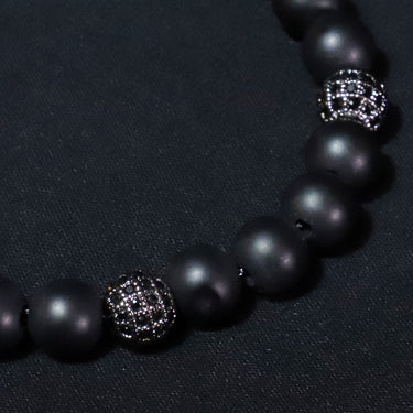 Pulseira Andro · Pulseira de contas em aço inoxidável e cobre