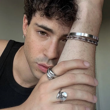 Rigel Bracelet · Alloy Double-Layer Bamboo Bracelet