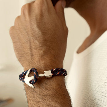 Pulseira de navio · Âncora de liga de corda em camadas