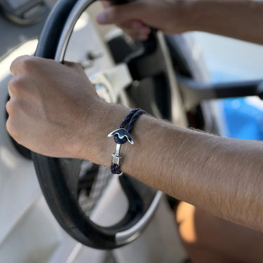Pulseira de navio · Âncora de liga de corda em camadas