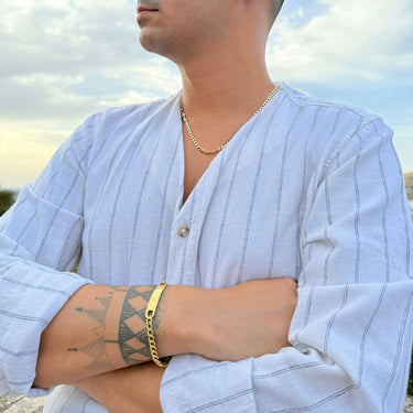 Pulseira Neso · Pulseira de corrente banhada a ouro 18k