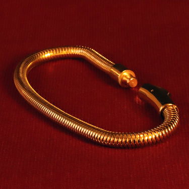 Pulseira Orilum Gold · Pulseira de mola banhada a ouro 18k