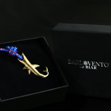 Pulseira Saiph · Pulseira de corda com pendente tubarão