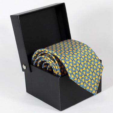 Rovigo · corbata amarilla y azul estilo italiano - Barlovento de Biar