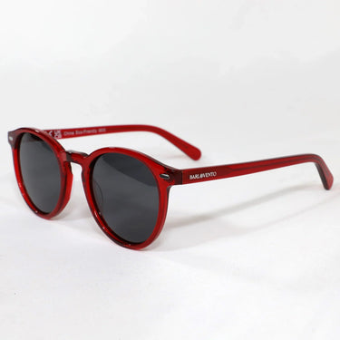 Saladeta · gafas de sol redondas de cristal rojo