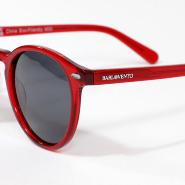 Saladeta · gafas de sol redondas de cristal rojo