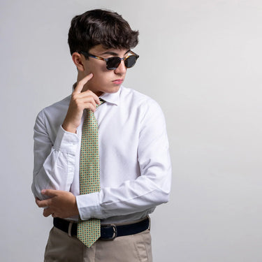 Venezia · corbata estilo italiano verde lima