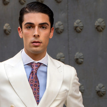 Volterra · Corbata estilo italiano rosa