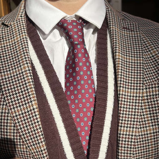 corbata de seda con estampado