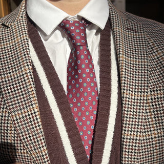 corbata de seda con estampado