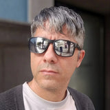 Palmones · gafas de sol con lentes reflectantes plateadas - Barlovento de Biar