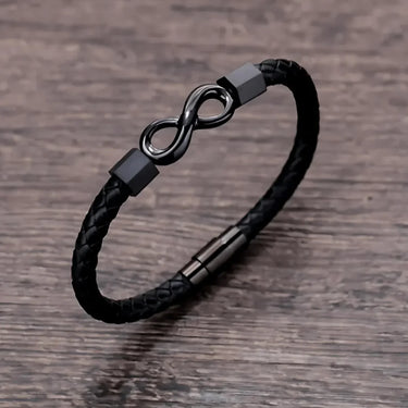Pulsera Draco · Cuerda de cuero de vaca infinito