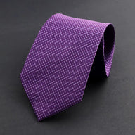 Taormina · corbata violeta de estilo italiano 100% seda con microestampado