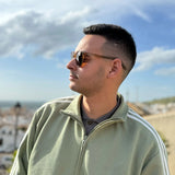 Torimbia · gafas de sol redondas de color naranja cristal con lentes marrones - Barlovento de Biar