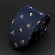 Abejas · corbata azul con diseño de abeja - Barlovento de Biar