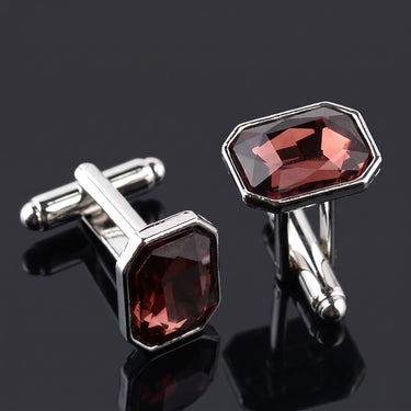 Aldebaran · cufflinks with red wine stone