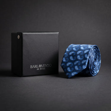 Anzio · corbata con estampado azul