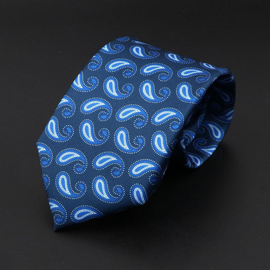 Anzio · corbata con estampado azul - Barlovento de Biar