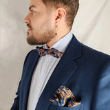 Austin · conjunto de pajarita azul y naranja - Barlovento de Biar